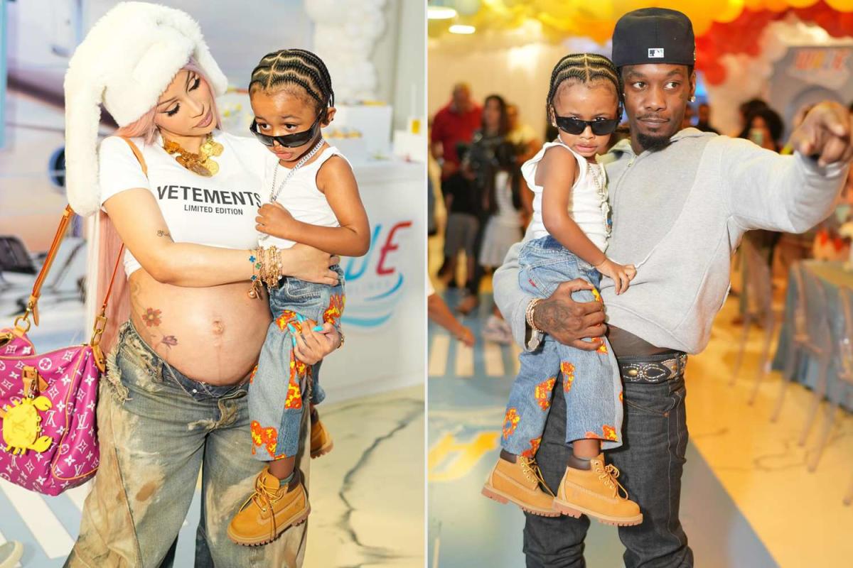 Pregnant Cardi B and Offset Separately Celebrate Son Wave Turning 3 with Sweet Birthday Party Snaps amid Divorce