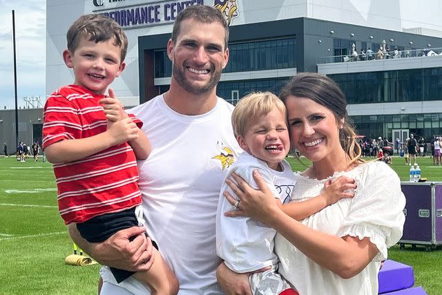 <p>Kirk Cousins/ Instagram</p> Kirk Cousins with his family