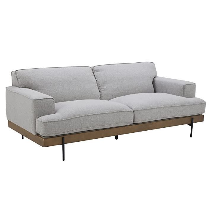 1) Modern Industrial Metal Leg Sofa Couch