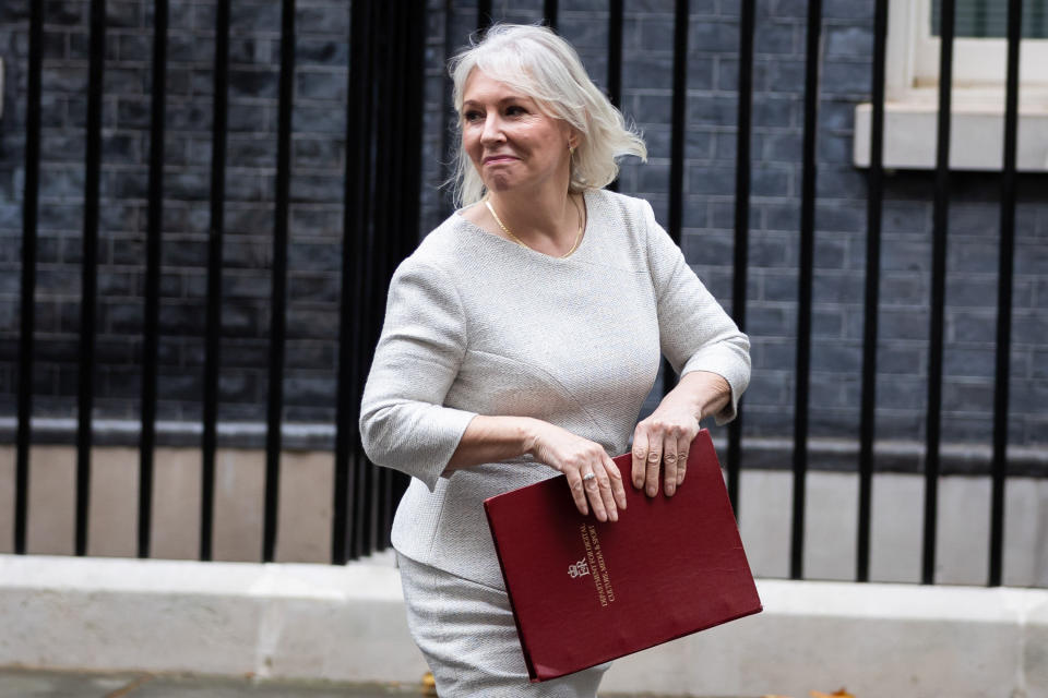 Nadine Dorries seen leaving a pre Budget cabinet meeting in Downing Street, London. (Photo by Tejas Sandhu / SOPA Images/Sipa USA)