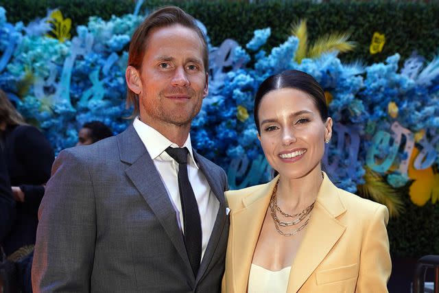 <p>Leigh Vogel/Getty</p> (L-R) Grant Hughes and Sophia Bush attend CAA Kickoff Party for White House Correspondents Dinner weekend on April 29, 2022