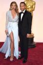 <p>Slits, sheer fabric, and a dramatic plunging neckline = the recipe for a sexy Academy Awards 'fit.</p>