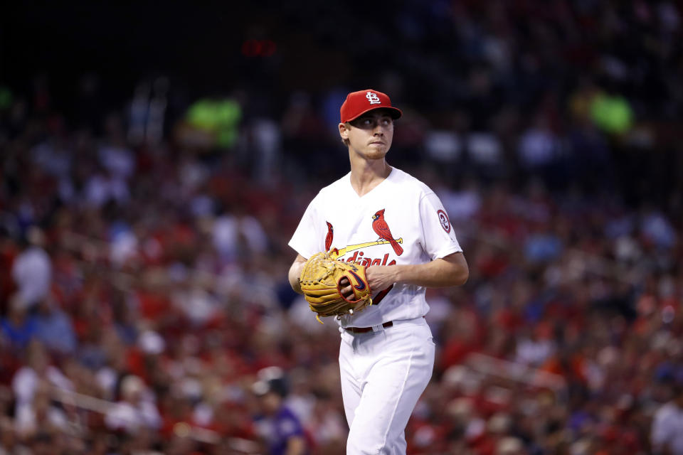 The Cardinals had to change their plans after an unfortunate meal for Luke Weaver. (AP Photo)