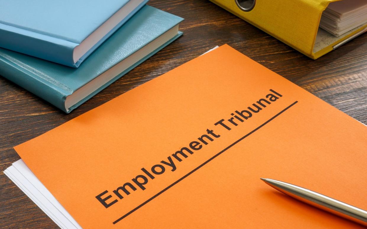 Stock pic of employment tribunal folder