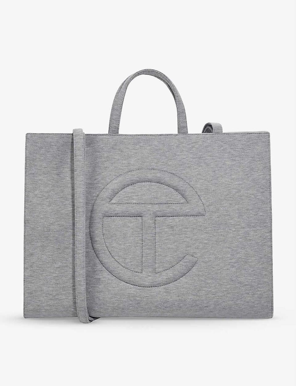 Logo-embossed Fleece Tote Bag