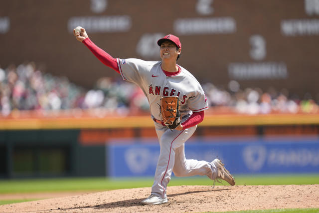 Ohtani throws 1st MLB shutout, hits 2 HRs as Angels sweep Tigers after team  says he's staying - The San Diego Union-Tribune