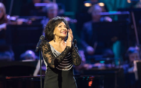 Shirley Bassey performs - Credit: Guy Levy