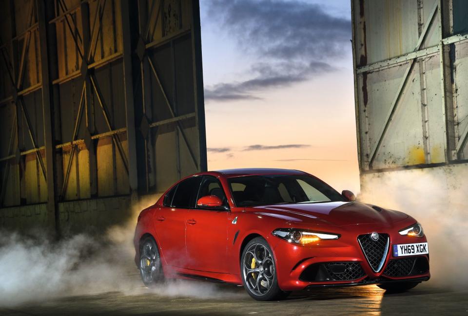 <p>You get a fat 503bhp from a Ferrari-related V6 in the cloverleafed version of the gorgeous Giulia. This pretty fresh five-year-old has a full Alfa service history that, with luck, will include the pricey belt change. It’s clearly been cosseted and it’s red.</p>