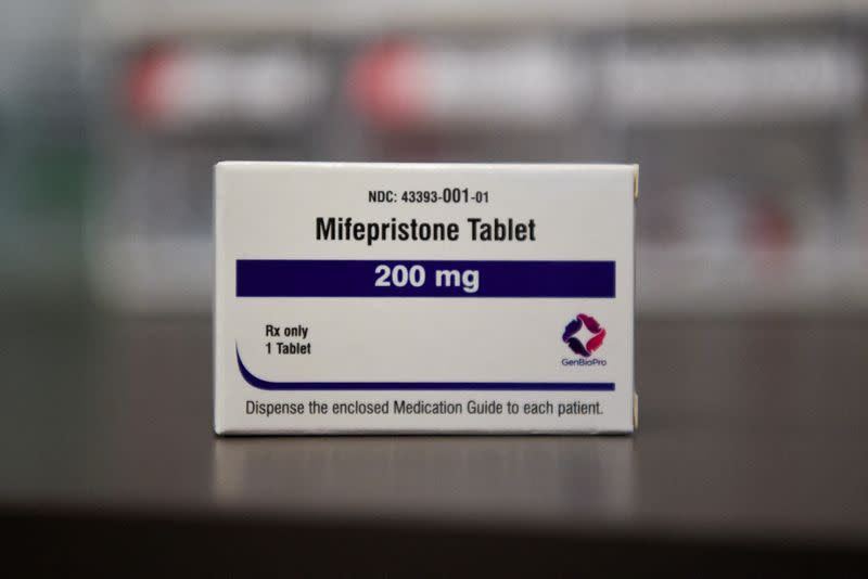 FILE PHOTO: A Mifepristone tablet in Missoula, Montana