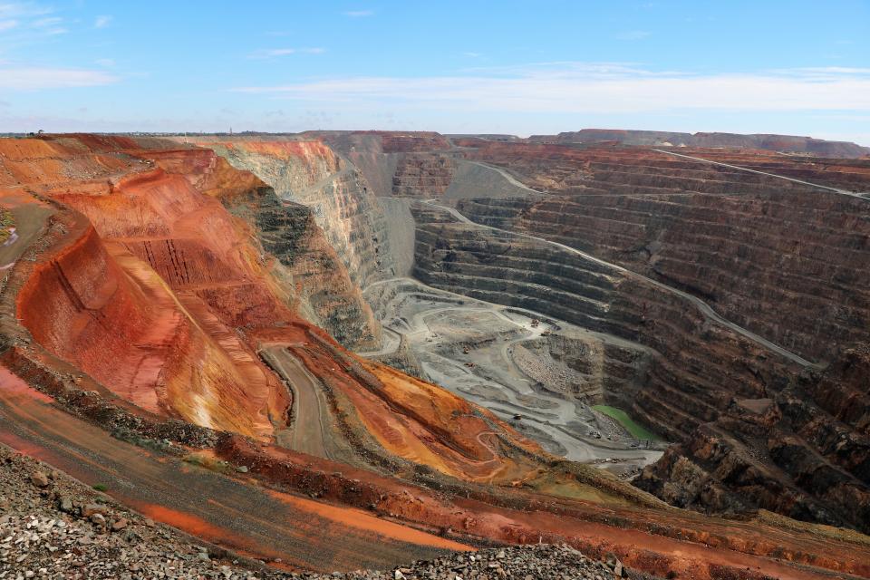 The Fimiston Open Pit gold mine in Western Australia. Land use change – including mining, logging and agriculture – is the biggest driver of biodiversity loss. (ClaraNila via Getty Images)