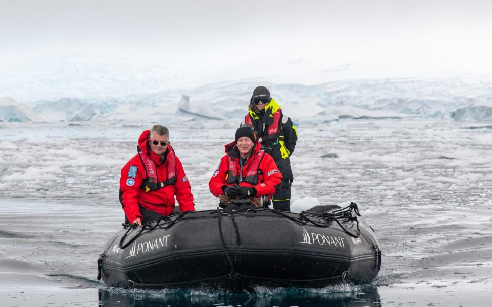 Frank Gardner on boat - Frank Gardner