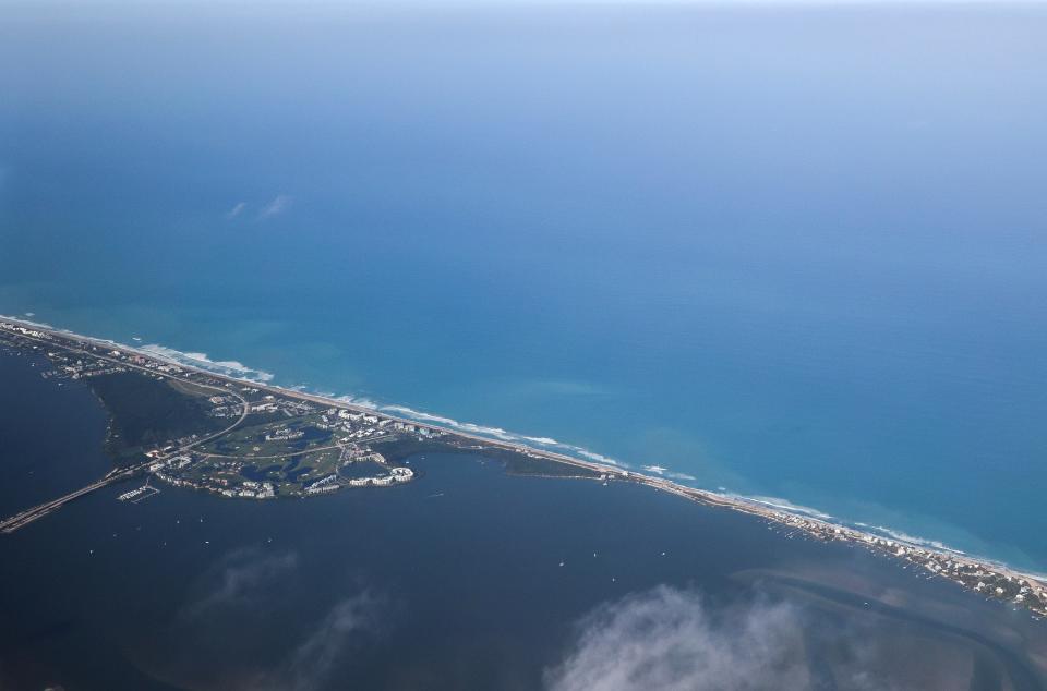 An aerial view of South Hutchinson Island on March 12, 2024, in Martin County.