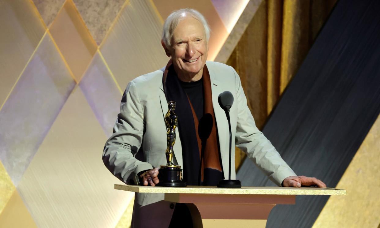<span>Peter Weir accepts an award at the Academy of Motion Picture Arts and Sciences Governors Awards in Los Angeles in 2022.</span><span>Photograph: Kevin Winter/Getty Images</span>