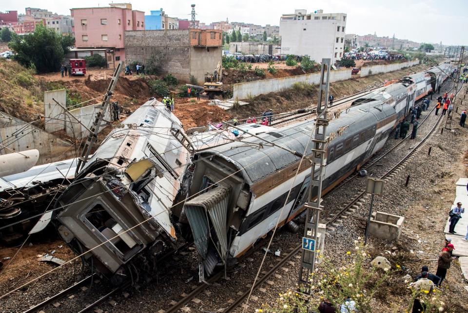 Deadly train derailment in Morocco