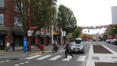 City of Victoria receives funding to retrofit the streetscape of Government Street North in downtown Victoria (CNW Group/Pacific Economic Development Canada)