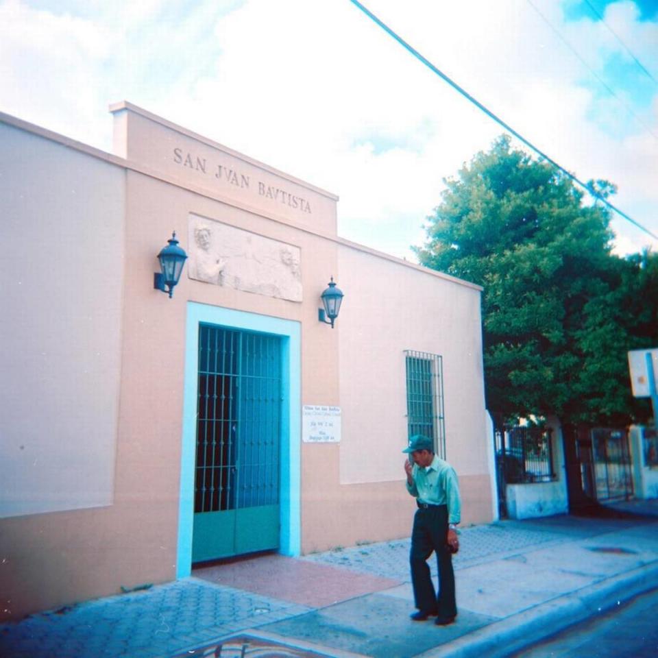 The San Juan Bautista Catholic mission church in Wynwood sits just north of the block that a Texas developer wants to redevelop.