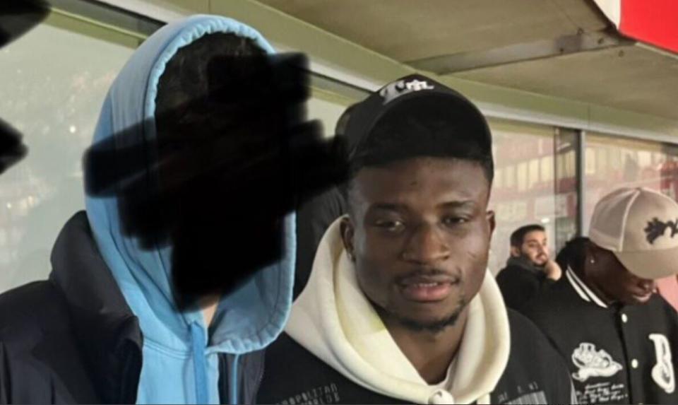 Mohammed Kudus at the Arsenal game (Image: X: @afcmax22)