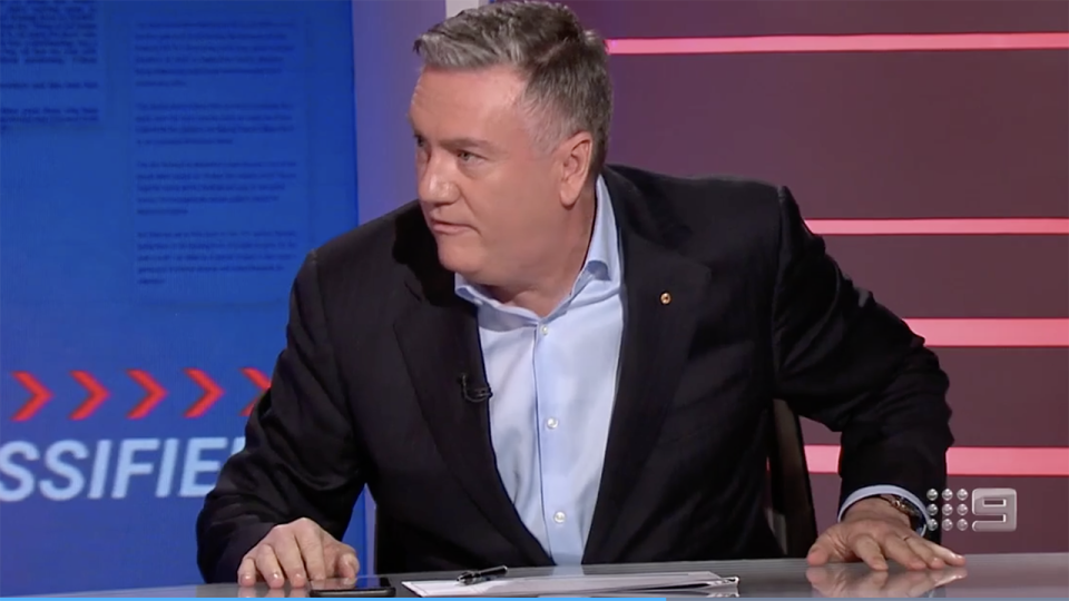 Eddie McGuire, pictured here being grilled on Footy Classified.