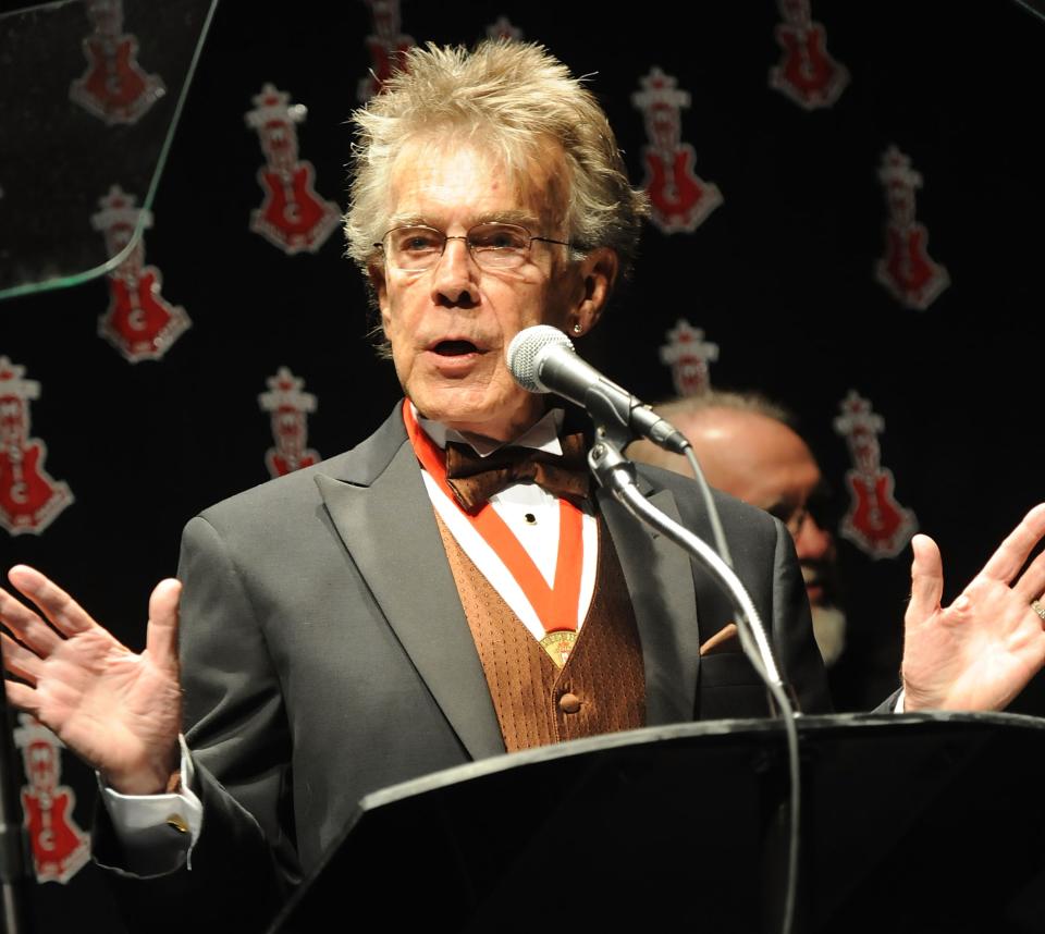 Jerry Carrigan speaks at the Alabama Music Hall of Fame's 13th Induction Banquet and Awards Show at the Renaissance Hotel in 2010.
