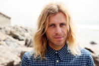 This March 11, 2014 photo shows musician Aaron Bruno of Awolnation in Malibu, Calif. Awolnation’s haunting song, “Sail,” has sold 5 million tracks and the sleeper hit is the second longest running song on the Billboard Hot 100 chart with 79 weeks. The band is currently working on the follow-up to their gold-selling 2011 debut, “Megalithic Symphony.”(Photo by Matt Sayles/Invision/AP)