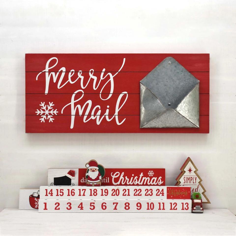 <p><a href="https://go.redirectingat.com?id=74968X1596630&url=https%3A%2F%2Fwww.walmart.com%2Fip%2FParisloft-Merry-Mail-Wood-and-Metal-Christmas-Card-Holder%2F351130094&sref=https%3A%2F%2Fwww.womansday.com%2Fhome%2Fcrafts-projects%2Fhow-to%2Fg1998%2Fchristmas-card-holder%2F" rel="nofollow noopener" target="_blank" data-ylk="slk:Shop Now;elm:context_link;itc:0;sec:content-canvas" class="link ">Shop Now</a></p><p>Merry Mail Wood and Metal Christmas Card Holder</p><p>walmart.com</p><p>$38.96</p>