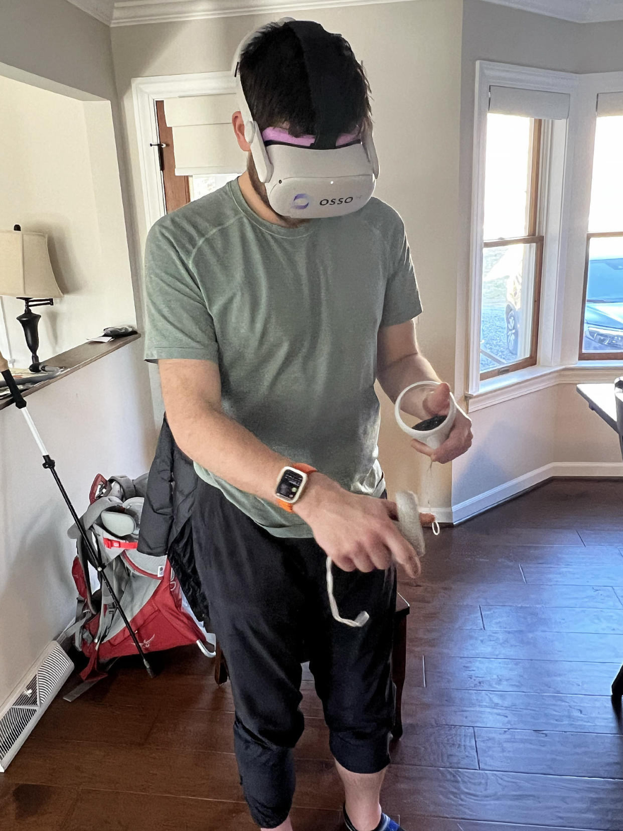 When Dr. William Dugal felt strong enough that he considered returning to work, he wanted to practice his surgical skills, and virtual reality helped him do so. (Courtesy William Dugal)