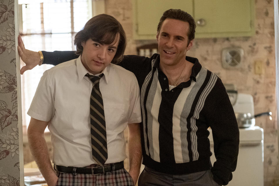 (L-r) MICHAEL GANDOLFINI as Teenage Tony Soprano and ALESSANDRO NIVOLA as Dickie Moltisanti in New Line Cinema and Home Box Office’s mob drama “THE MANY SAINTS OF NEWARK,” a Warner Bros. Pictures release.