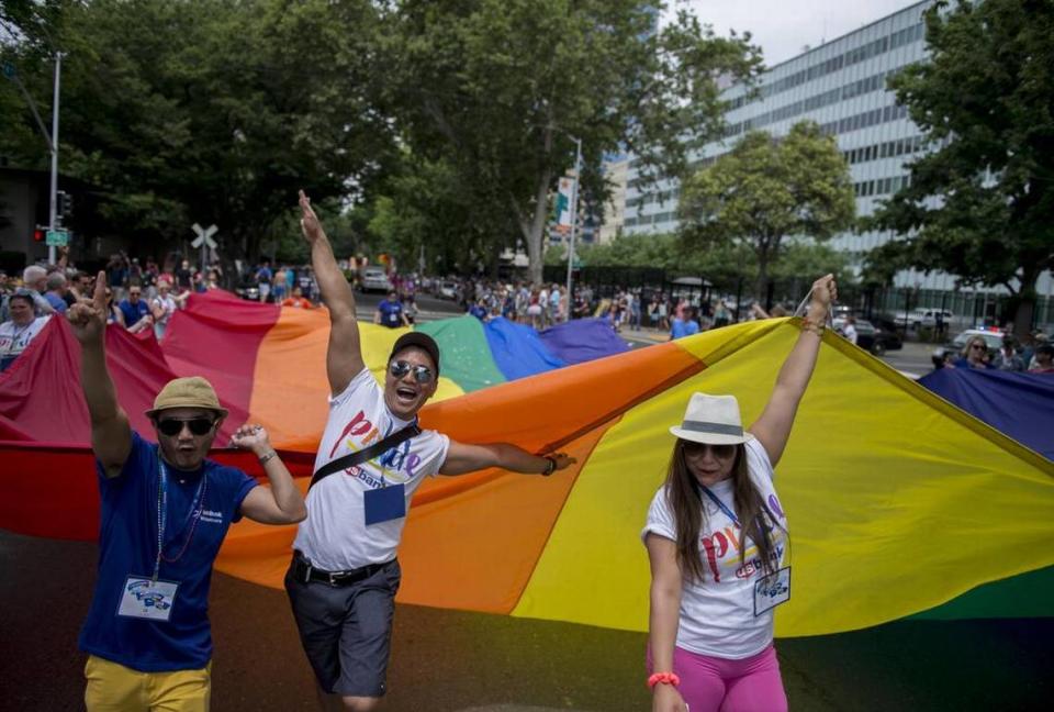 The 32nd annual Sacramento Pride parade and festival on Saturday, June 4, 2016, in Sacramento, Calif.