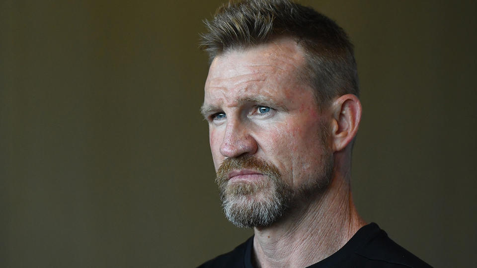 Magpies head coach Nathan Buckley has admitted he found some of the details in the 'Do Better' report into racism at the club 'confronting'. (Photo by Quinn Rooney/Getty Images)