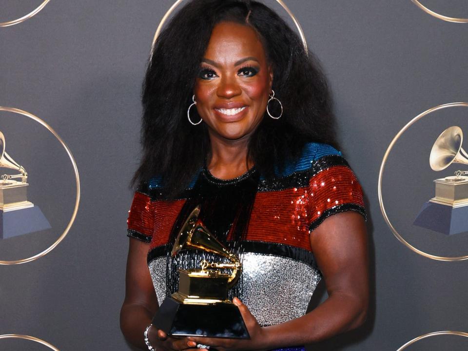 Viola Davis attends the 2023 Grammy Awards.