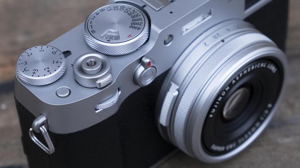 Fujifilm X100V lens and physical controls