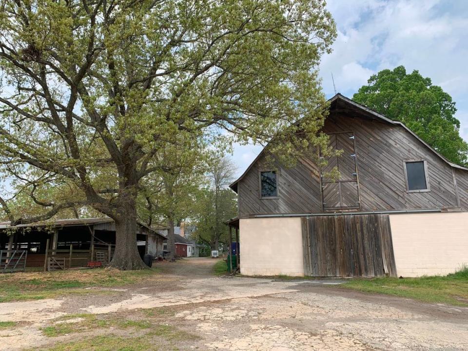 A barn at Hodges Family Farm in east Charlotte on Thursday, April 6, 2023.