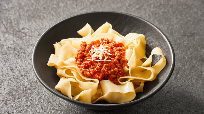 pappardelle with meat ragu