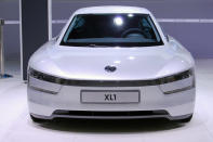 Volkswagen XL1 showcased at the 2012 Delhi Auto Expo