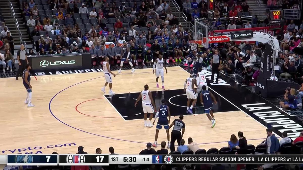 Naz Reid with a dunk vs the LA Clippers - Yahoo Sports