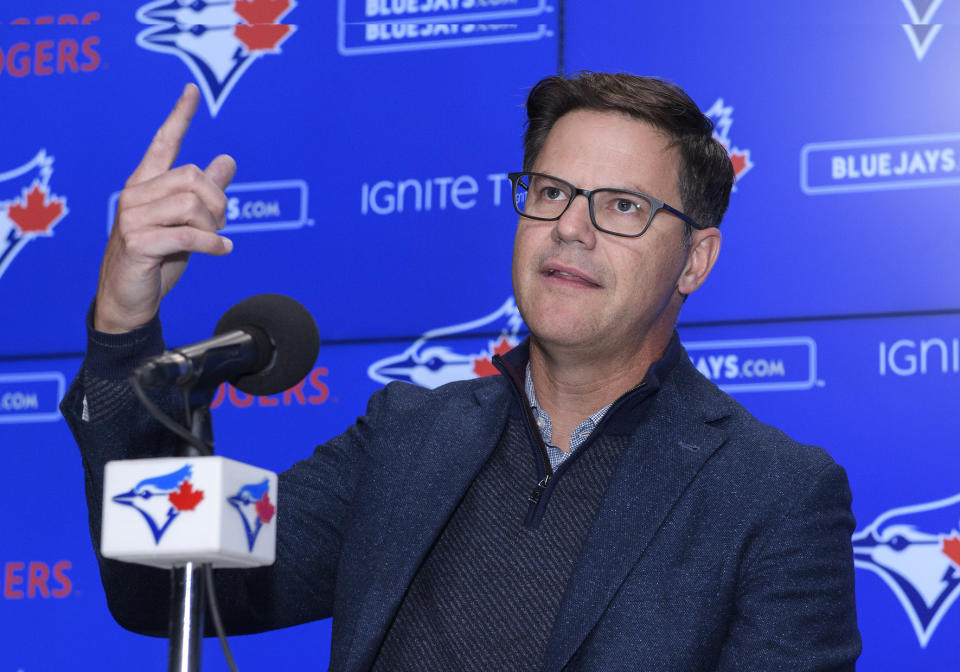 Ross Atkins was unusually candid about the Blue Jays analytics situation on Wednesday. (Nick Turchiaro/Icon Sportswire via Getty Images)