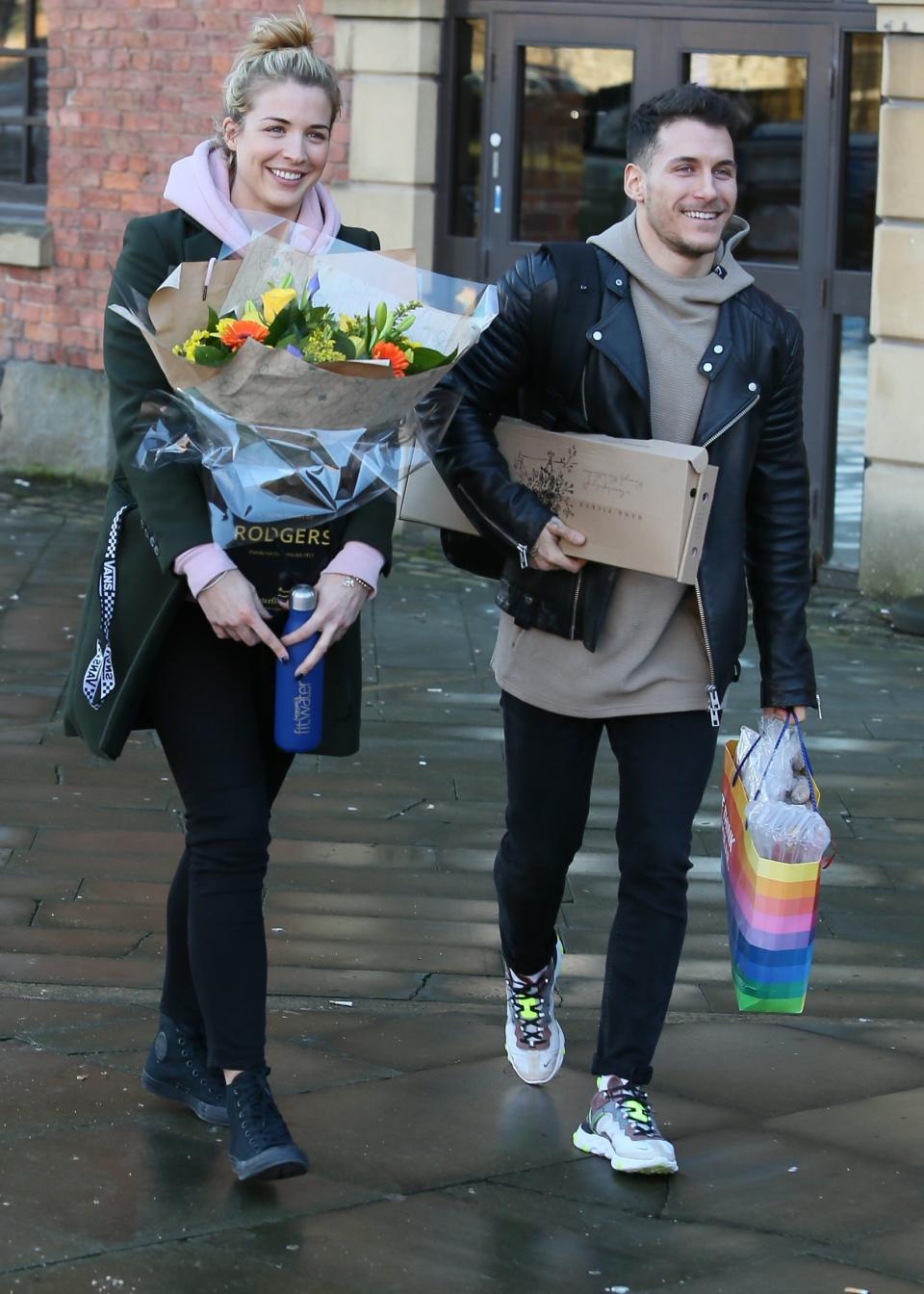 Parents-to-be: Gemma Atkinson and Gorka Marquez (SplashNews.com)