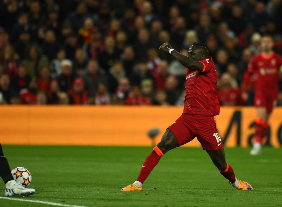 Sadio Mane scored Liverpool’s second goal (Liverpool FC via Getty Images)