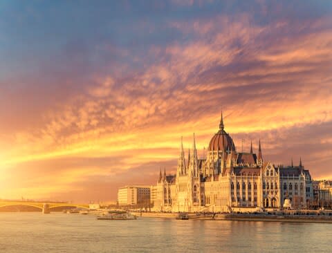 The tour boat suffered a collision in Budapest by the Parliament Building - Credit: getty