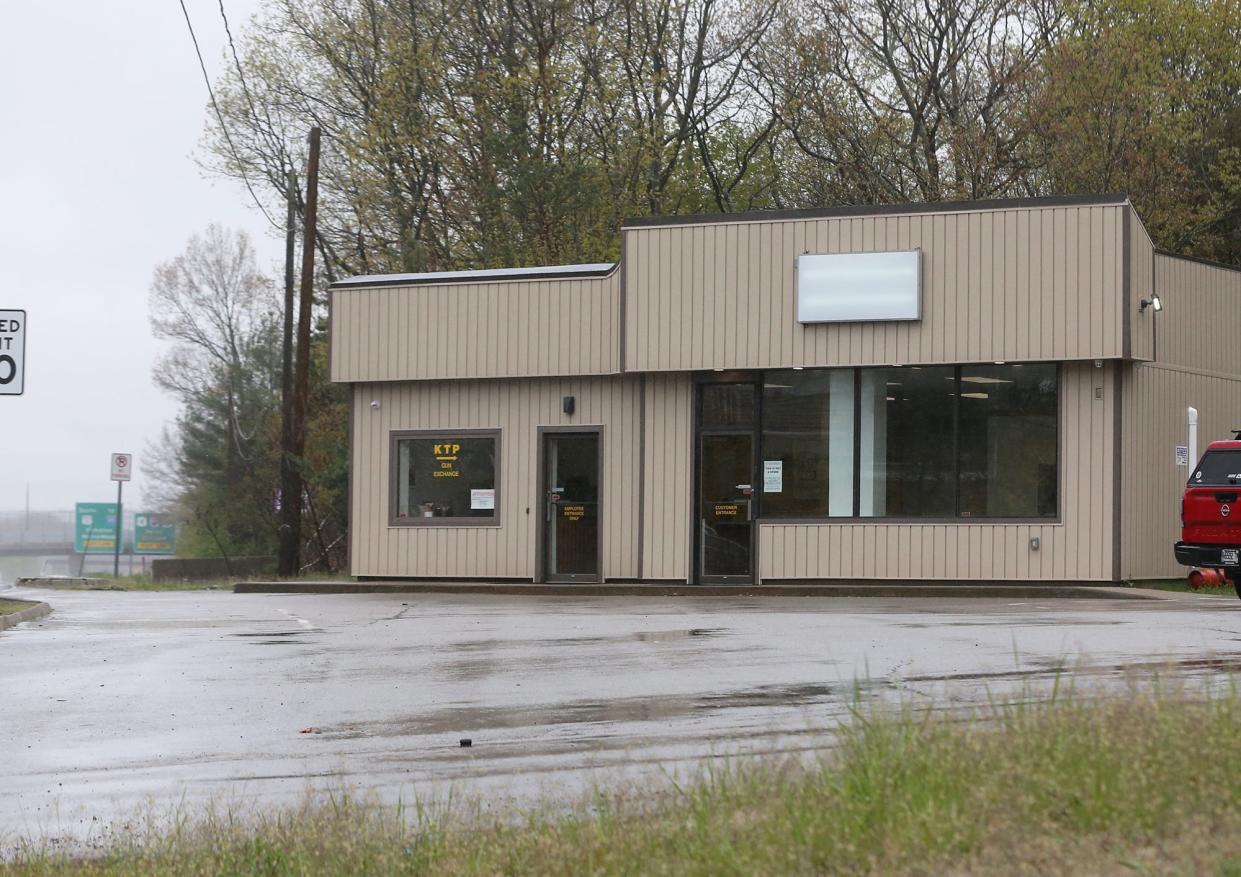 The KTP Gun Exchange building is on the Route 1 Bypass in Portsmouth.