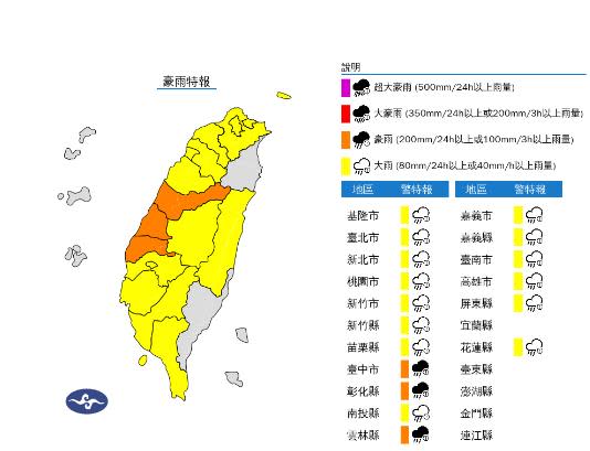 快新聞／豪雨！台中第三市場天花板掉落　車站公車道淹成「汪洋一片」