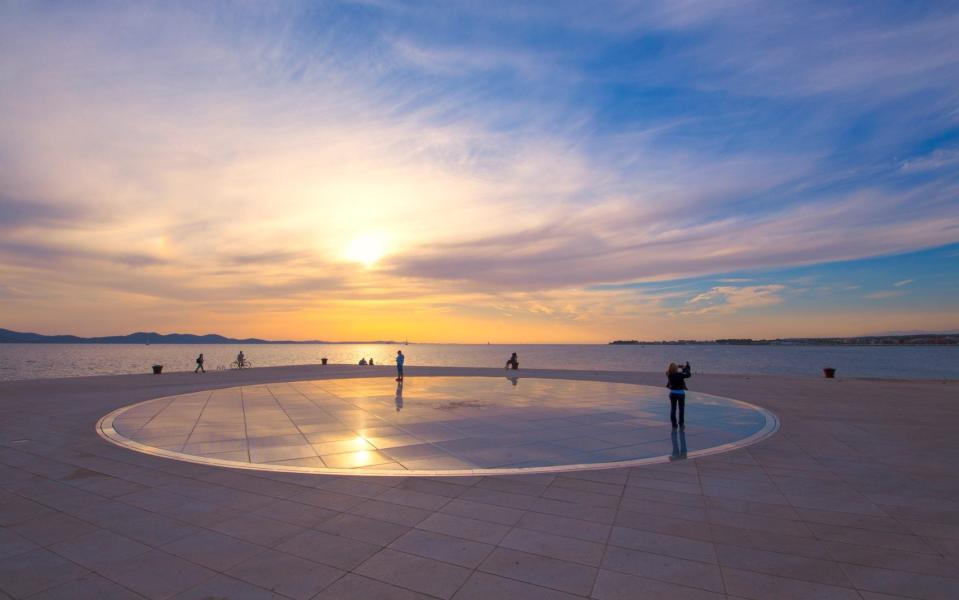 The Greeting to the Sun in Zadar croatia most beautiful beaches seasides best destinations visit holiday 2022 cheap coast
