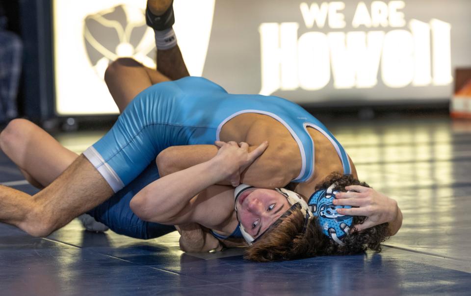 Christian Brothers Academy, with junior 138-pounder Julian George (top) as one of its best wrestlers is the No. 1 seed in the Shore Conference Tournament. The SCT will take place Tuesday, Thursday and Saturday this week.