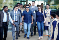 Former Indian cricketer Sachin Tendulkar and his wife Anjali arrive at the airport to attend pre-wedding celebrations of Isha Ambani, daughter of the Chairman of Reliance Industries Mukesh Ambani, in Udaipur, in the desert state of Rajasthan, India, December 8, 2018. REUTERS/Amit Dave