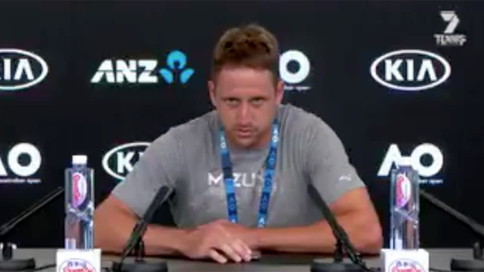 Sandgren had some choice words for his critics. Pic: Ch7