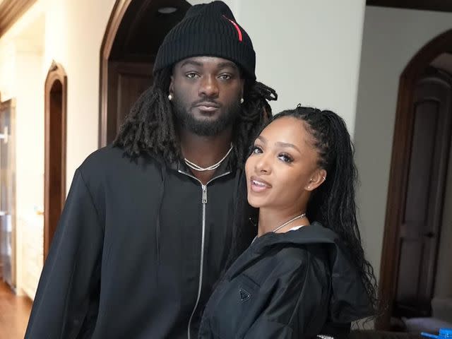 <p>Rochelle Searight Instagram</p> Brandon Aiyuk and Rochelle Searight.