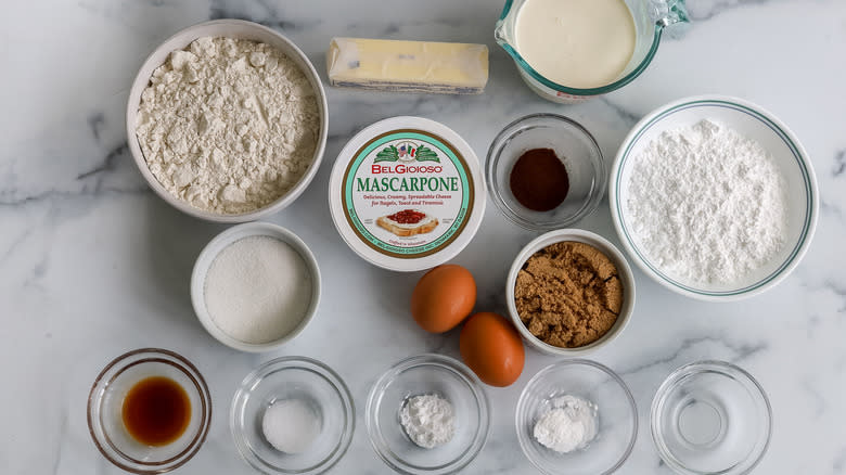 ingredients for baking cookies