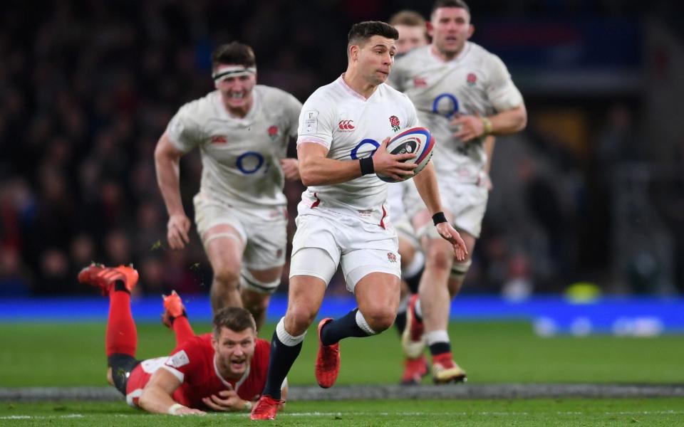 Ben Youngs of England breaks through the Wales defence during the 2020 Guinness Six Nations match between England and Wales at Twickenham Stadium on March 07, 2020 in London, England. - GETTY IMAGES