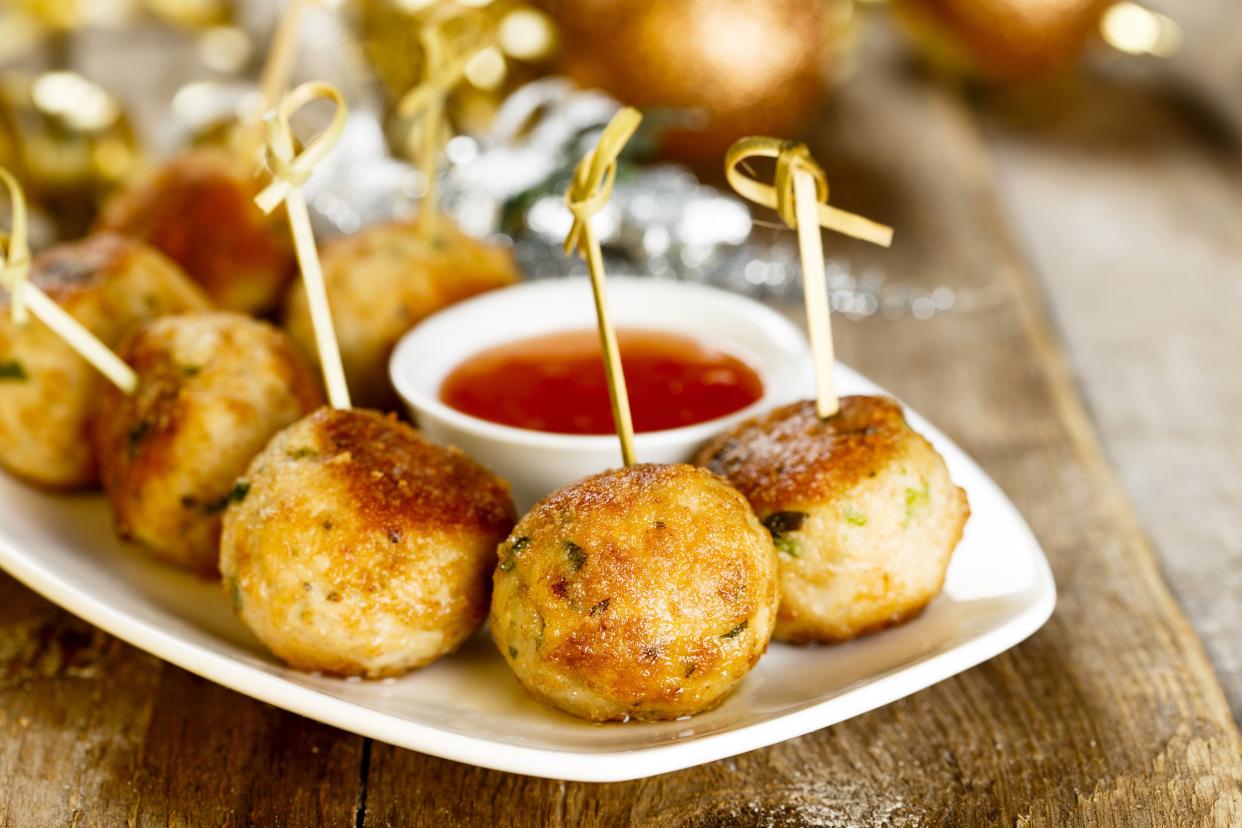 Meatball appetizer for a party