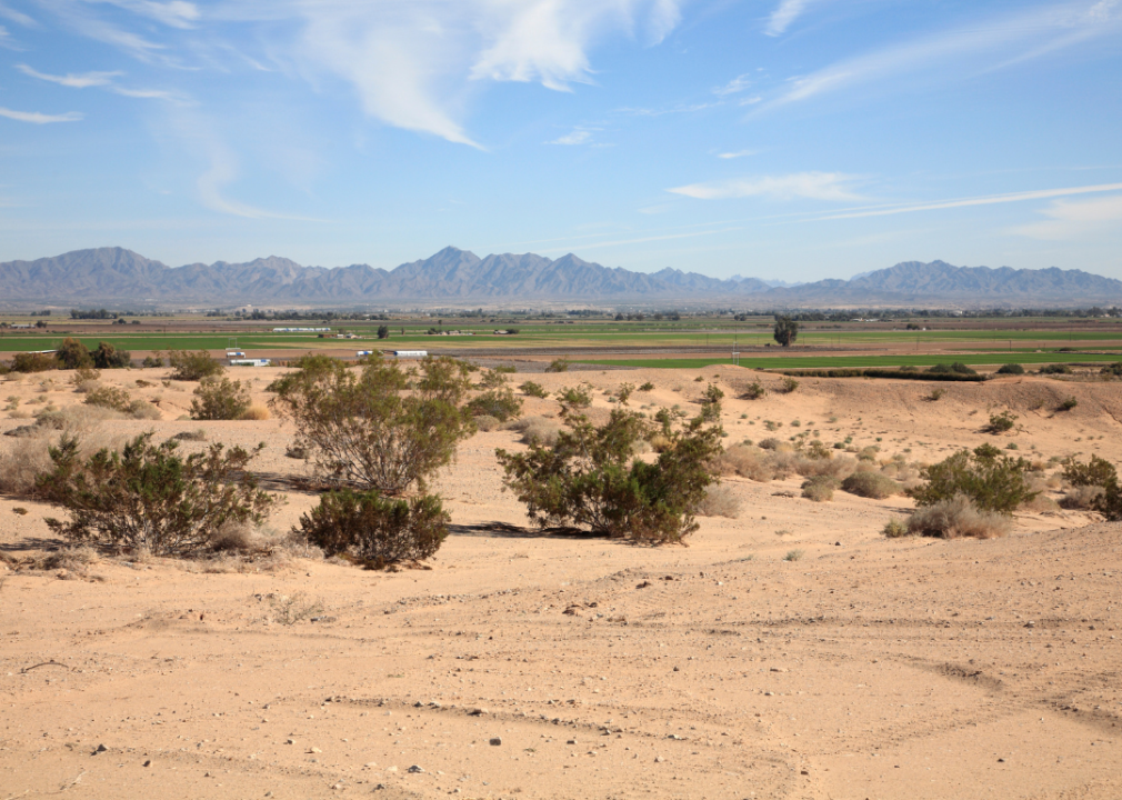 Blythe California and the Palo Verde Valley in California.